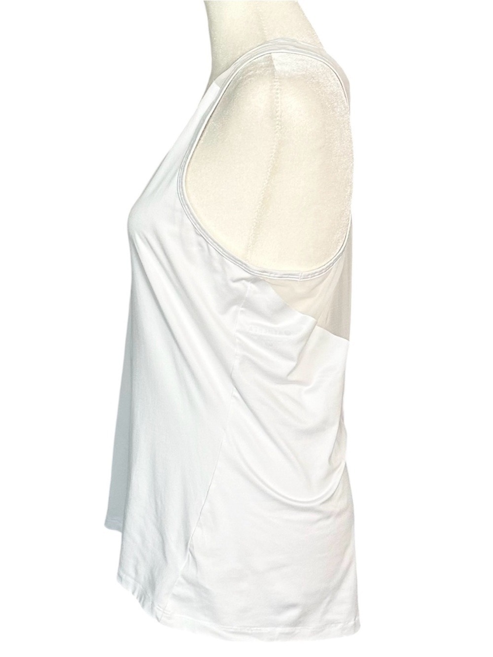 Athleta Chi Mesh Racerback Active Tank Top White Size Medium Petite - Picture 5 of 12